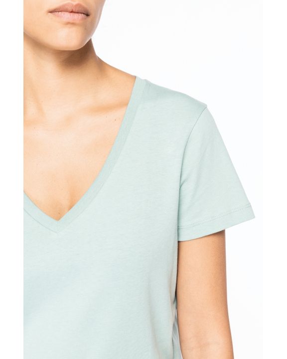 T-shirt NATIVE SPIRIT Ecologisch dames-T-shirt met V-hals voor bedrukking & borduring