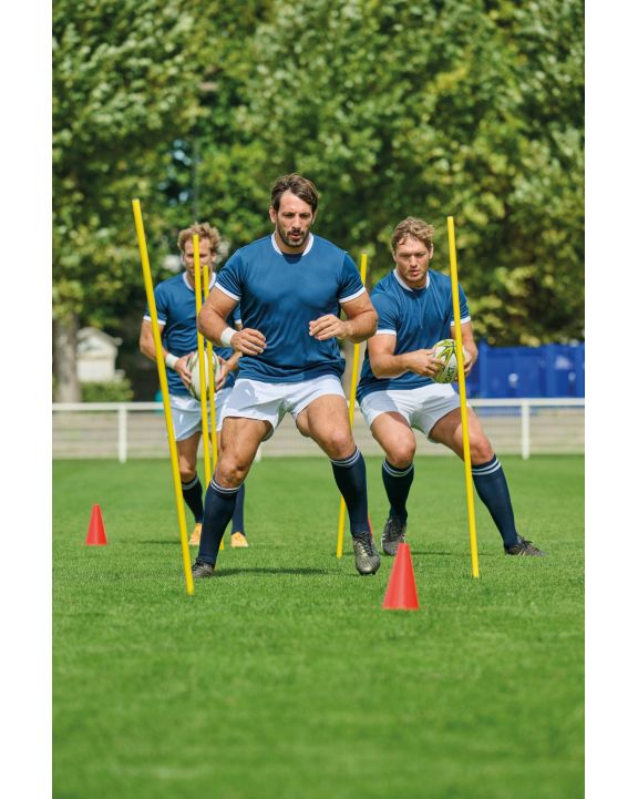 T-shirt PROACT Rugbyshirt met korte mouwen uniseks voor bedrukking & borduring