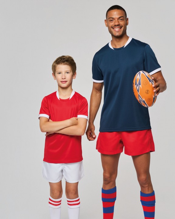 T-shirt personnalisable PROACT Maillot de rugby manches courtes unisexe