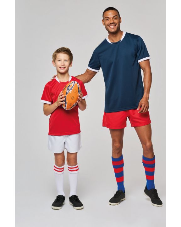 T-Shirt PROACT Rugby-Trikot mit kurzen Ärmeln für Kinder personalisierbar