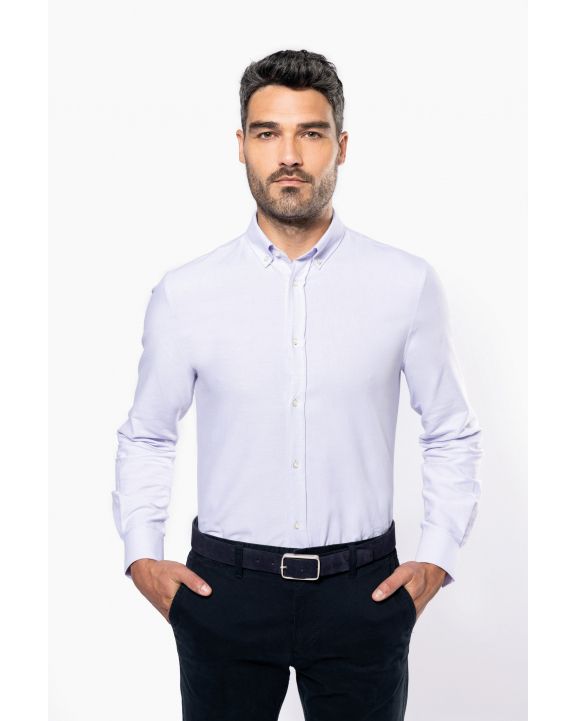 Hemd KARIBAN Oxford-Herrenhemd mit langen Ärmeln personalisierbar