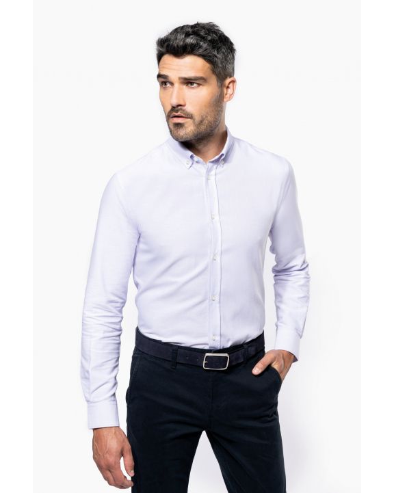 Hemd KARIBAN Oxford-Herrenhemd mit langen Ärmeln personalisierbar