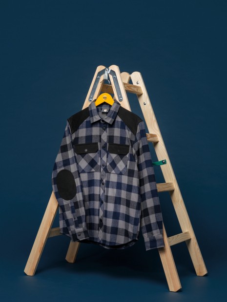 Chemises à personnaliser WK. DESIGNED TO WORK Chemise à carreaux avec poches homme 