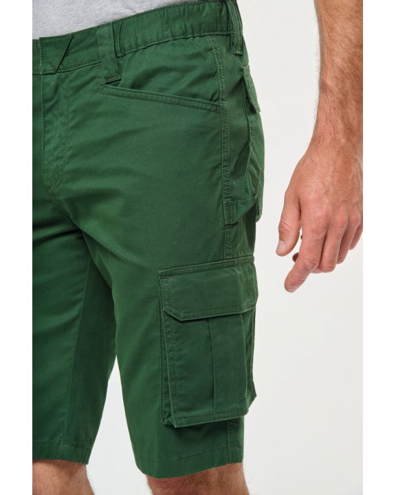  WK. DESIGNED TO WORK Umweltfreundliche Bermuda-Shorts mit mehreren Taschen, für Herren personalisierbar
