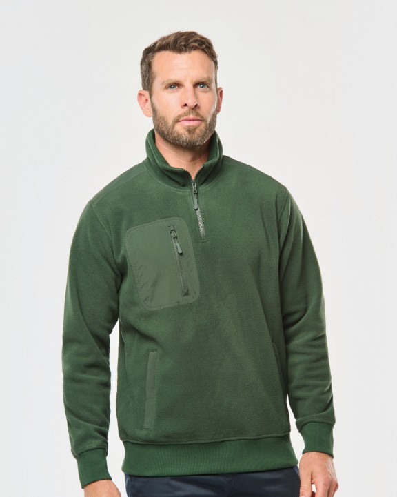 Laine polaire personnalisable WK. DESIGNED TO WORK Polaire écoresponsable col zippé unisexe