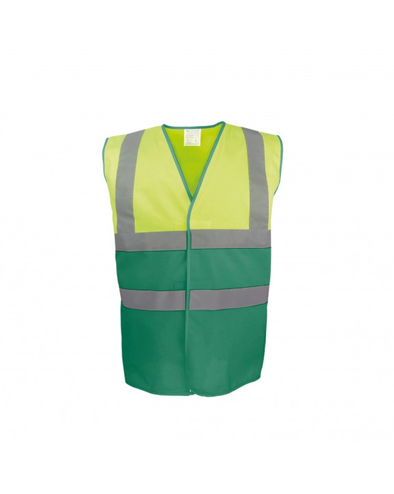 Gilet de sécurité personnalisable YOKO Gilet haute visibilité bicolore