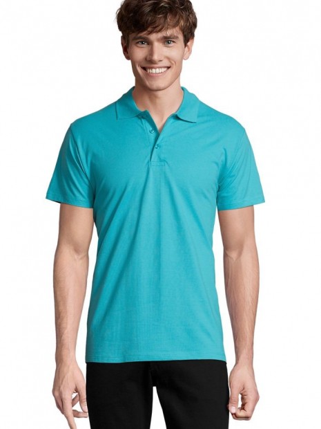 Polos à personnaliser SOL'S Spring Ii bleu atoll