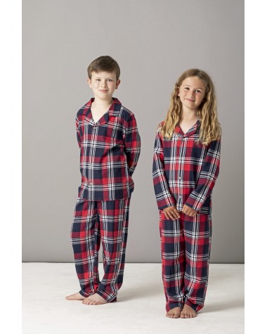 Broek SKINNIFIT Kids´ Tartan Lounge Set voor bedrukking &amp; borduring