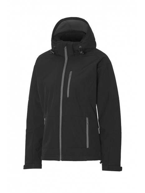 DAD VESTE SOFTSHELL TULSA FEMME EXT noir personnalisable