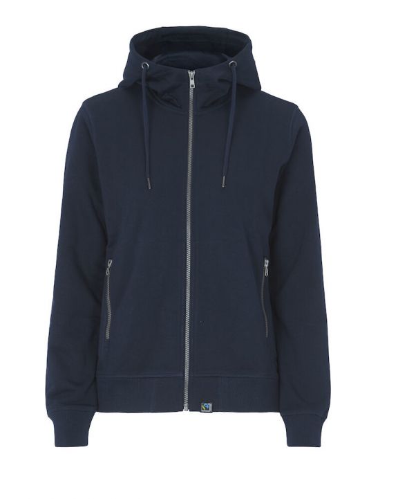 Sweat-shirt personnalisable COTTOVER F. TERRY FULL ZIP HOOD LADY - CERTIFIÉ GOTS
