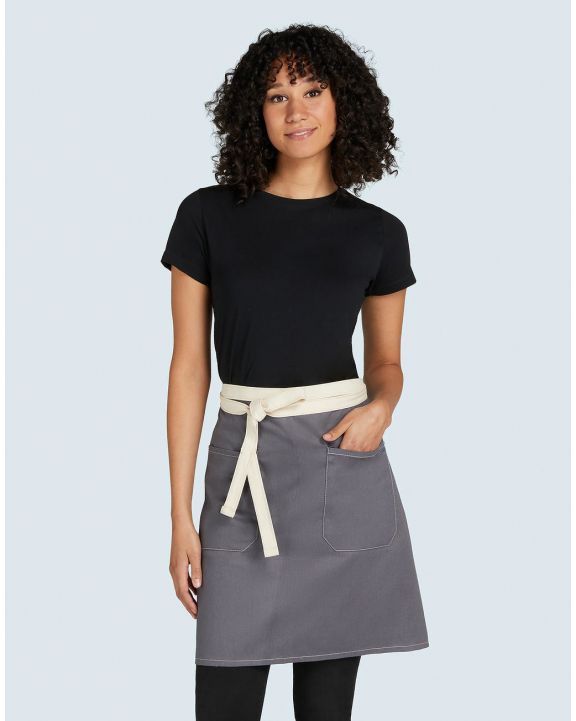 Tablier personnalisable SG CLOTHING SANTORINI - Contrasted Bistro Apron with Pocket