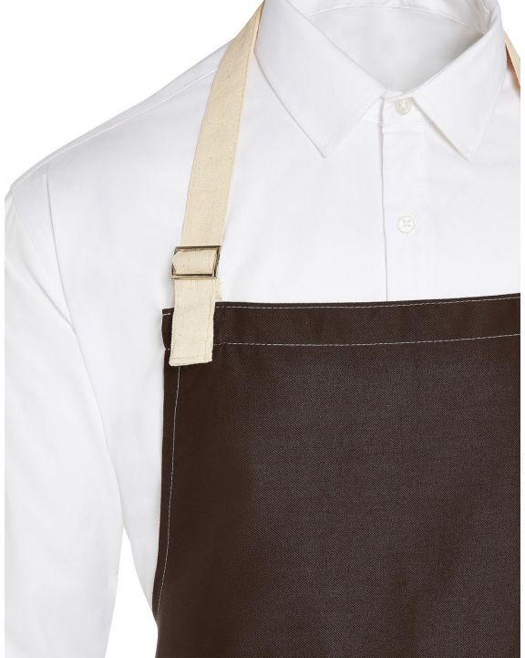 Tablier personnalisable SG CLOTHING SANTORINI - Contrasted Bib Apron with Pocket