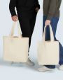 SG CLOTHING Canvas Wide Shopper LH Tote Bag personalisierbar
