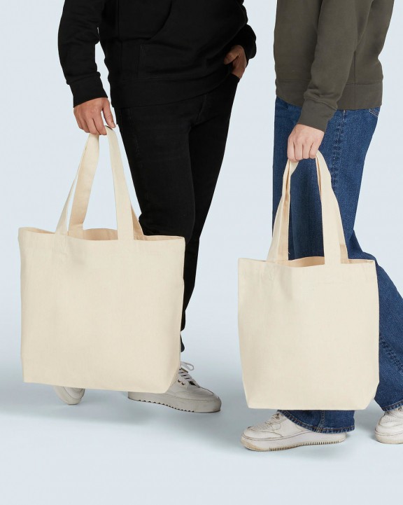 SG CLOTHING Canvas Wide Shopper LH Tote Bag personalisierbar