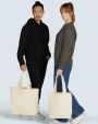 SG CLOTHING Canvas Wide Shopper LH Tote Bag personalisierbar
