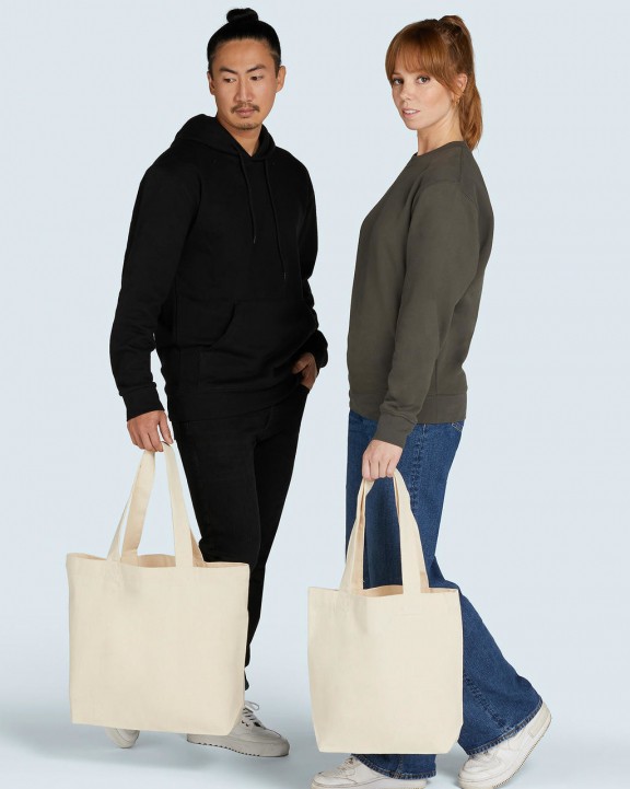 SG CLOTHING Canvas Wide Shopper LH Tote Bag personalisierbar