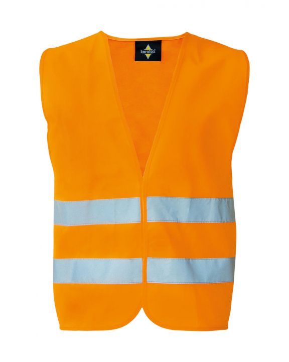 Fluohesje KORNTEX Basic Safety Vest in a Pouch "Mannheim" voor bedrukking & borduring