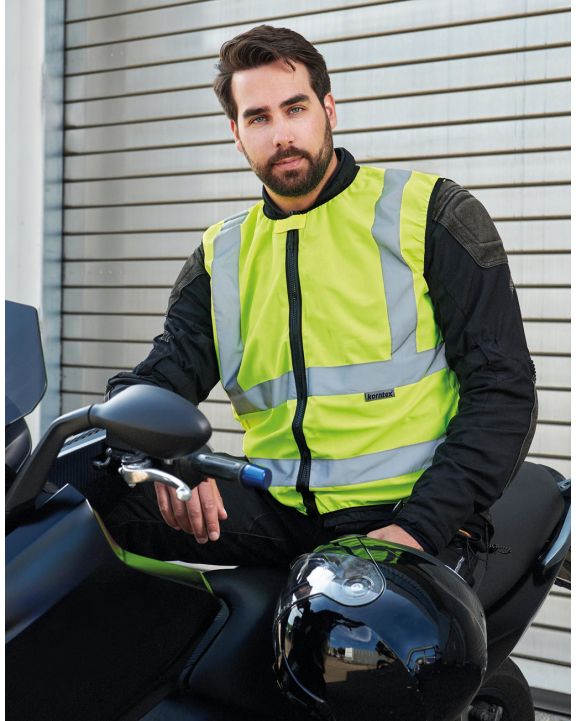 Fluohesje KORNTEX Hi-Vis Biker Vest "Schleiz" voor bedrukking & borduring