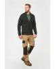 Pull personnalisable WK. DESIGNED TO WORK Cardigan doublé polaire homme