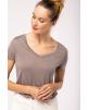 T-shirt KARIBAN 100% Lyocell TENCEL™ dames T-shirt - 145 gr/m2 voor bedrukking & borduring