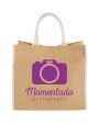 4DO Harry farbige Jute Tragetasche 25L Tote Bag personalisierbar