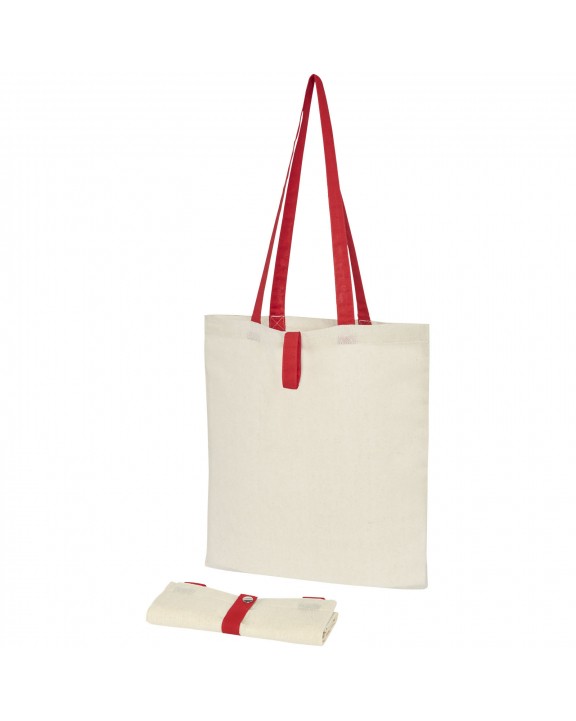 Tote bag 4DO Nevada 100 g/m² katoenen opvouwbare draagtas 7L voor bedrukking &amp; borduring