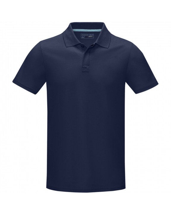 Polo personnalisable ELEVATE Polo Graphite bio manches courtes homme