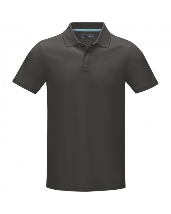 Polo personnalisable ELEVATE Polo Graphite bio manches courtes homme