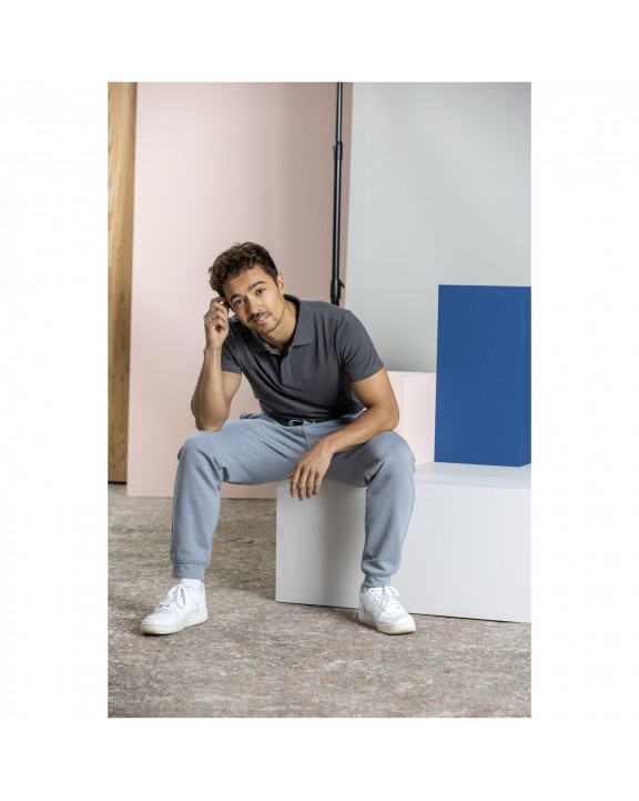 Polo personnalisable ELEVATE Polo Graphite bio manches courtes homme