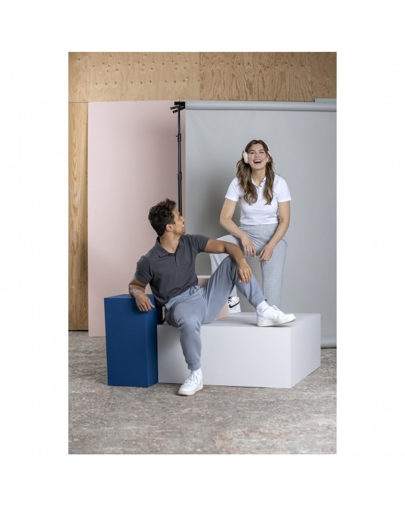 Polo personnalisable ELEVATE Polo Graphite bio manches courtes homme