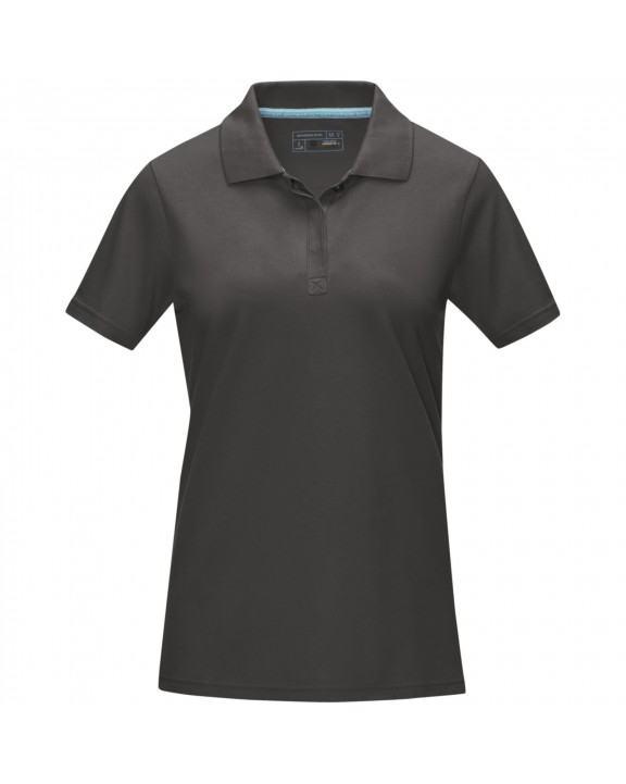 Polo personnalisable ELEVATE Polo Graphite bio manches courtes femme