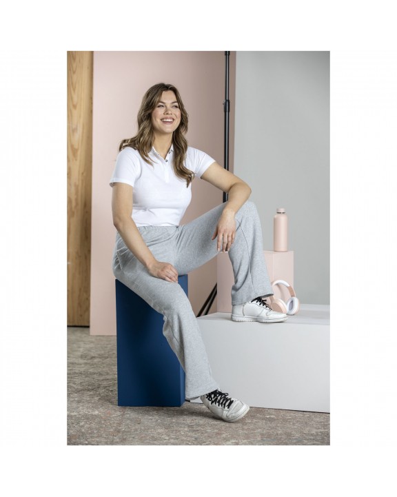 Polo personnalisable ELEVATE Polo Graphite bio manches courtes femme