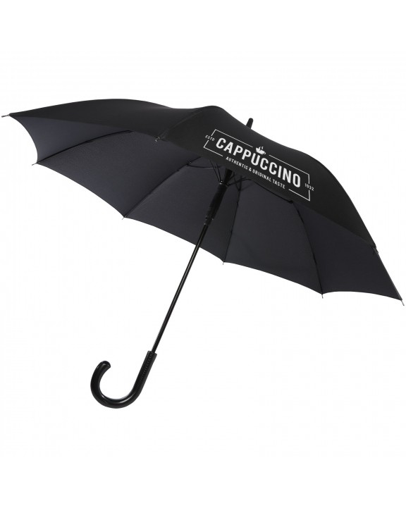 Parapluie personnalisable LUXE Parapluie Fontana de 23" à ouverture automatique avec aspect carbone et poignée courbe
