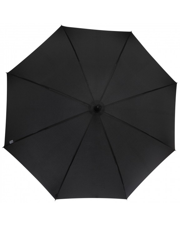 Parapluie personnalisable LUXE Parapluie Fontana de 23" à ouverture automatique avec aspect carbone et poignée courbe