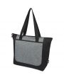 Tote bag personnalisable 4DO Sac shopping Reclaim recyclé GRS bicolore à fermeture éclair de 15 L