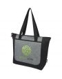 Tote bag personnalisable 4DO Sac shopping Reclaim recyclé GRS bicolore à fermeture éclair de 15 L