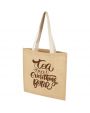 4DO Juta 300 g/m² Jute Tragetasche 7 L Tote Bag personalisierbar