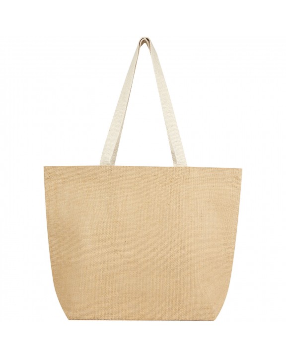 4DO Juta 300 g/m² Jute Tragetasche 12 L Tote Bag personalisierbar