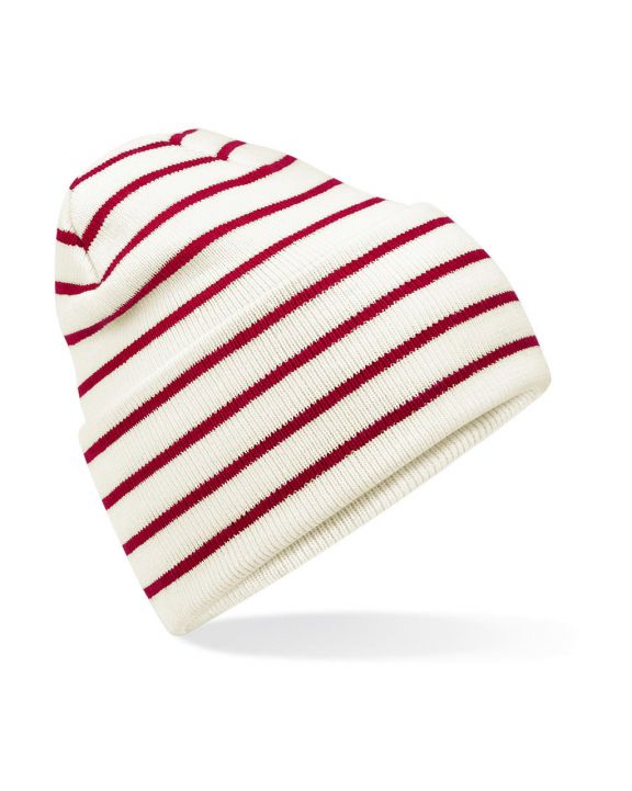 Muts, Sjaal & Wanten BEECHFIELD Original Deep Cuffed Striped Beanie voor bedrukking & borduring