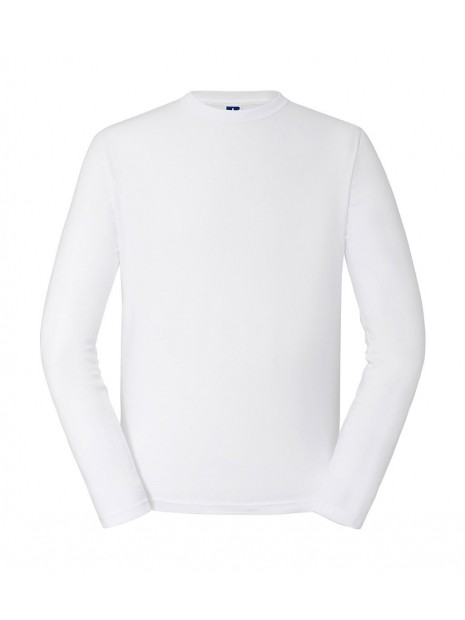 RUSSELL Authentic Classic Long Sleeve T blanc personnalisable