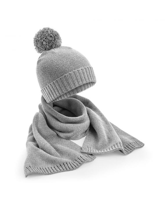 Bonnet, Écharpe & Gant personnalisable BEECHFIELD Knitted Scarf and Beanie Gift Set