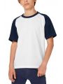 T-shirt B&C Kids' Base-ball T-shirt voor bedrukking &amp; borduring
