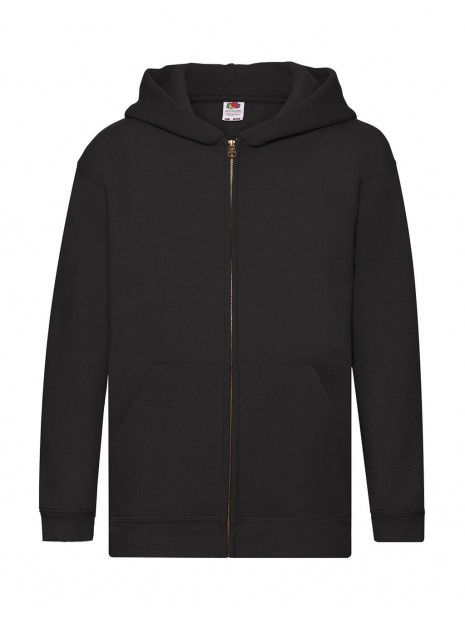 FOL Kids Premium Hooded Sweat Jacket noir personnalisable