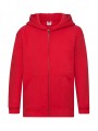 FOL Kids Premium Hooded Sweat Jacket rouge personnalisable