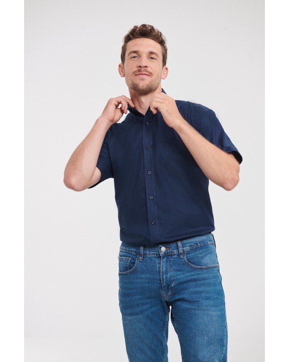 Chemise personnalisable RUSSELL Chemise homme manches courtes Oxford