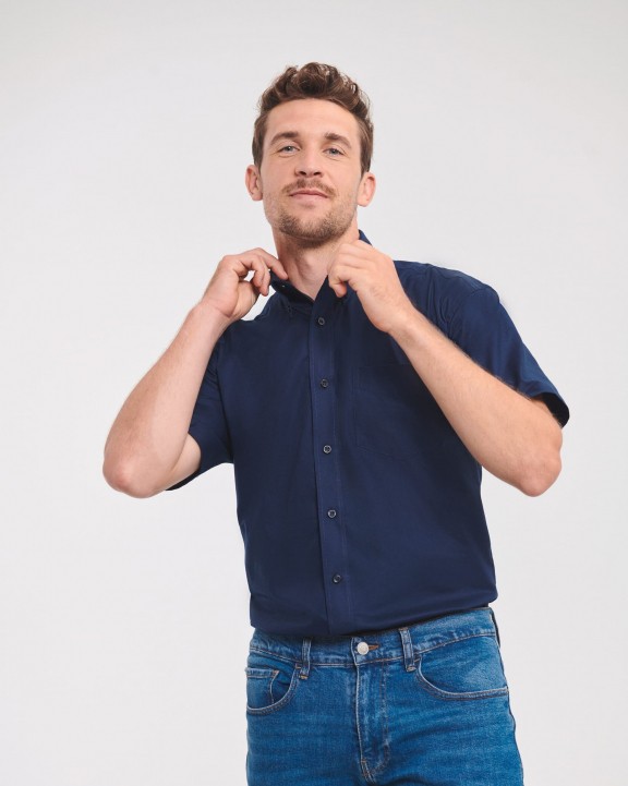 Chemise personnalisable RUSSELL Chemise homme manches courtes Oxford