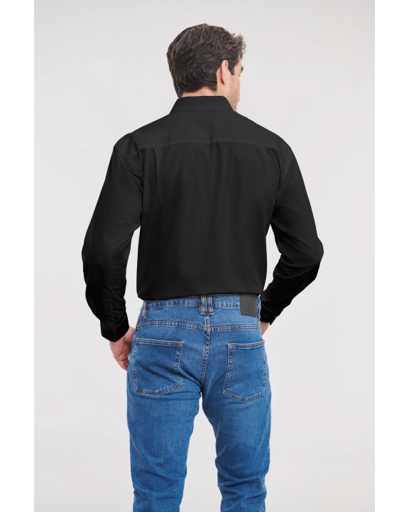 Hemd RUSSELL Men's Ls Pure Cotton Easy Care Poplin Shirt voor bedrukking & borduring