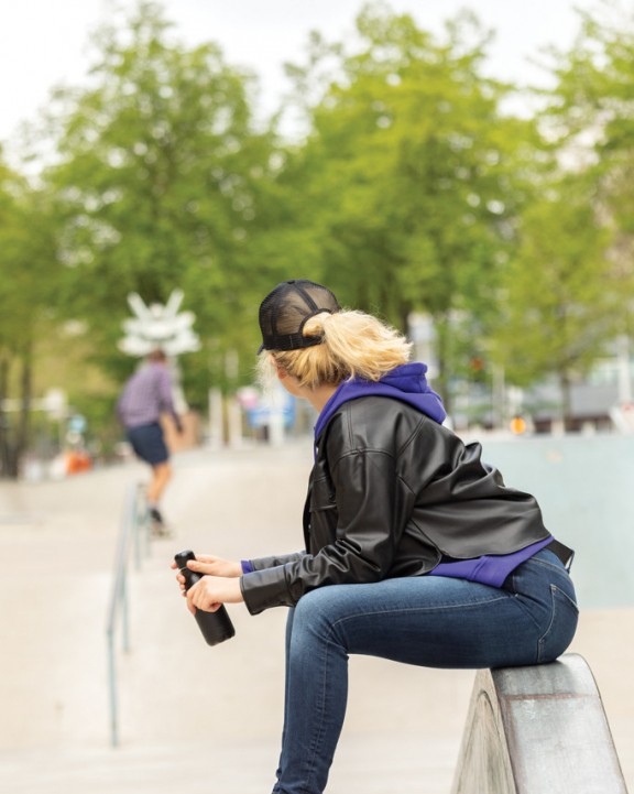 Casquette personnalisable 4DO Casquette filet 5 panneaux coton recyclé Impact AWARE™