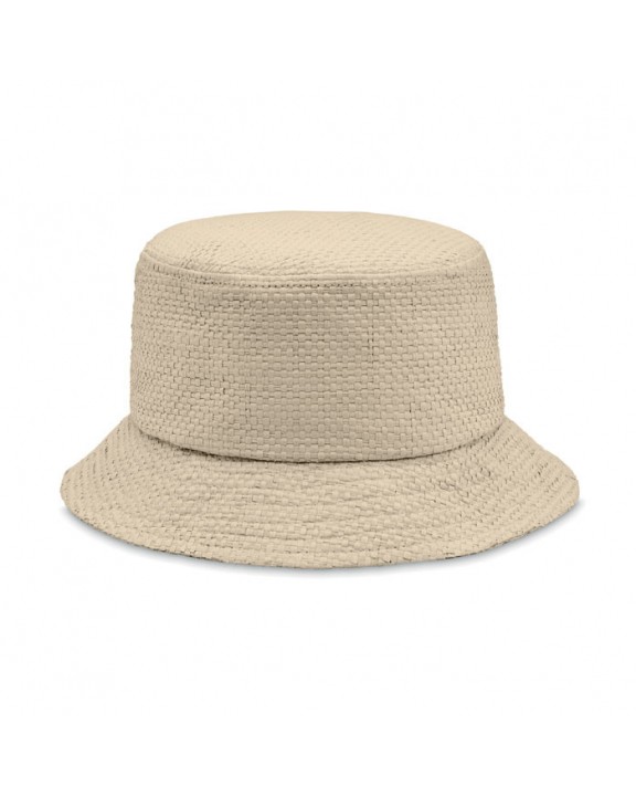 Casquette personnalisable 4DO Bob chapeau en paille de papier