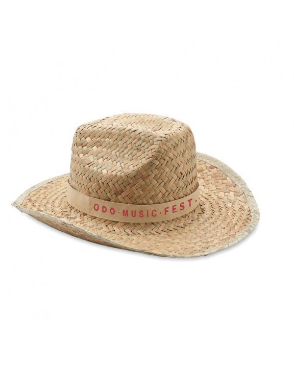 Casquette personnalisable 4DO Chapeau de cow-boy en paille